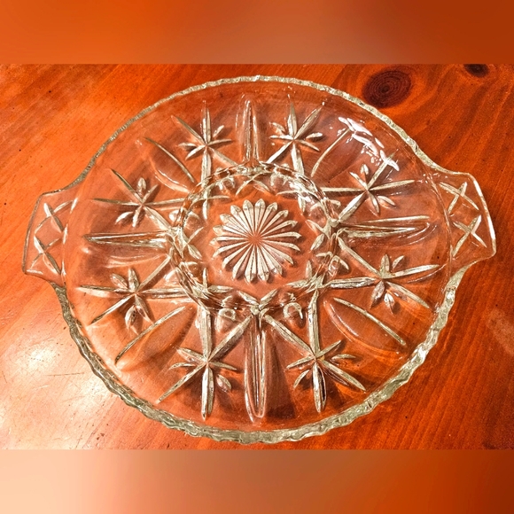 unknown Dining Vintage Glass Sectioned Relish Dish Poshmark